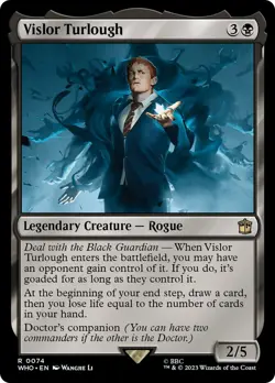 MTG Vislor Turlough - Doctor Who Commander #074 - Image 1