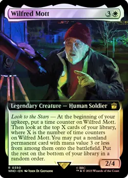 MTG FOIL Wilfred Mott Extended Art - Doctor Who Commander #350 - Image 1
