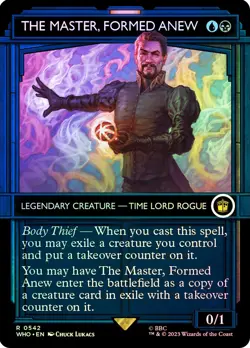 MTG FOIL The Master, Formed Anew Showcase - Doctor Who Commander #542 - Image 1