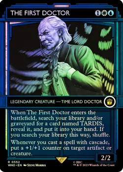 MTG FOIL The First Doctor Showcase - Doctor Who Commander #552 - Image 1