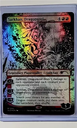 MTG Magic the Gathering SLD Secret Lair Foil Borderless #1245 Sarkhan Dragonsoul - Image 1