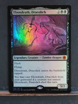 Ebondeath, Dracolich; Foil; Adventures in the Forgotten Realms - Image 1