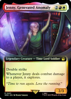 MTG FOIL Jenny, Generated Anomaly Extended Art - Doctor Who Commander #421 - Image 1