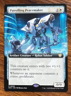 Patrolling Peacemaker #25 · Edge of Eternities · Extended Art · Non-Foil - Image 1