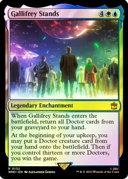 MTG FOIL Gallifrey Stands - Doctor Who Commander #132 - Image 1
