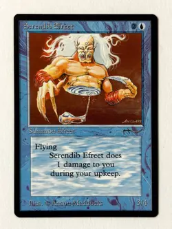Original Magic: The Gathering - Arabian Nights - Serendib Efreet (1993) - MTG - Image 1