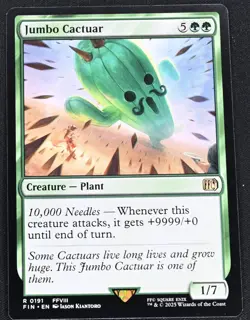 Jumbo Cactuar #191 Final Fantasy FIN MTG Near Mint Magic The Gathering - Image 1