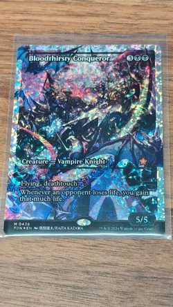 Foil - Bloodthirsty Conqueror (Showcase) (Fracture Foil) - 436 / NM / English M - Image 1
