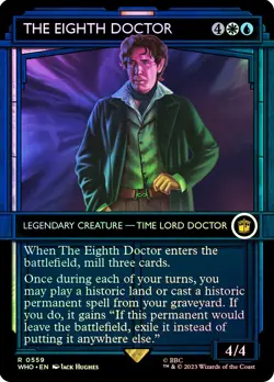 MTG FOIL The Eighth Doctor Showcase - Doctor Who Commander #559 - Image 1