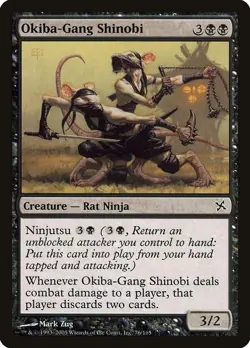 Okiba-Gang Shinobi 76/165 Non Foil Uncommon Betrayers of Kanigawa MTG LP - Image 1