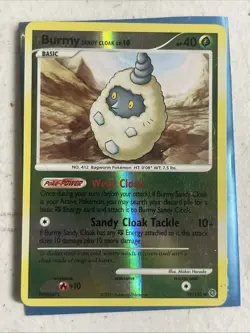 Pokemon TCG Burmy Sandy Cloak 79/132 - Secret Wonders Reverse Holo - Mp - Image 1