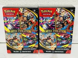 Pokemon TCG Mega Evolution Booster Bundle Box (2) & Mini Tin (2) Lot - Image 3