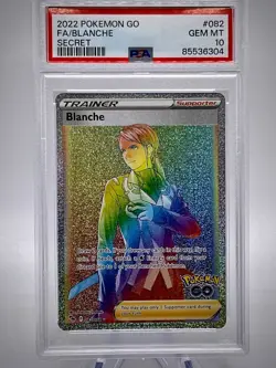 POKEMON PSA 10 2022 Pokemon GO Blanche 082/078 Secret Rare - Image 1
