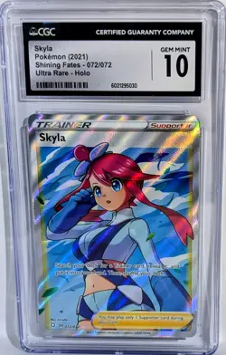 Pokemon Swsh SKYLA Shining Fates Full Art 072/072 CGC 10 💎 GEM MINT - Image 1