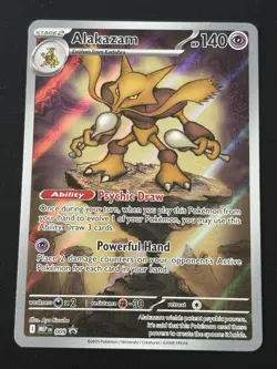 Pokemon TCG Alakazam MEP 009 Black Star Promo Mega Evolution - Image 2