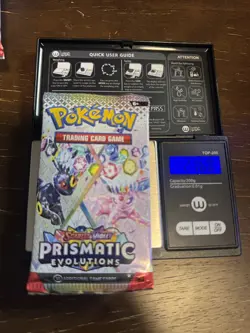 Pokemon TCG 21.68g HEAVY - Prismatic Evolution Booster Pack!Possible GOD - Image 1