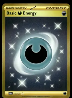 Basic Darkness Energy Hyper Rare 098/064 SV: Shrouded Fable Pokemon - Image 1
