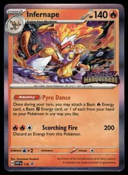 Infernape 116 SV: Scarlet & Violet Prerelease Promo Pokemon - Image 1