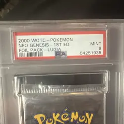 PSA 9 Neo Genesis 1st Edition Sealed Booster Pack 2000 WOTC Pokemon Lugia - Image 3