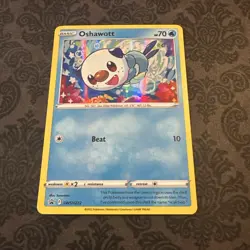 Pokemon TCG Oshawott SWSH222/307 SWSH Black Star Promos Holo - Image 1