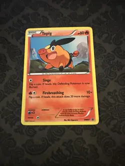 Tepig BW07 2011 Pokemon Black & White Promo Holo Rare - Image 1