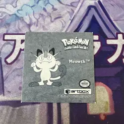 Pokemon Meowth Holo PR10 Artbox Sticker - Image 2