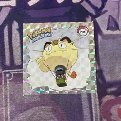 Pokemon Meowth Holo PR05 Artbox Sticker Near Mint - Image 1