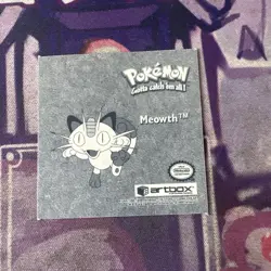 Pokemon Meowth Holo PR05 Artbox Sticker Near Mint - Image 2