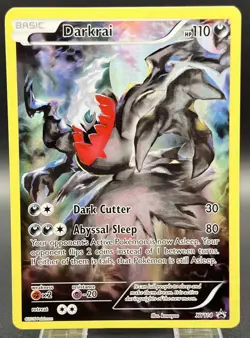 2016 Pokemon TCG Darkrai Full Art Black Star Promo XY114 - Image 1