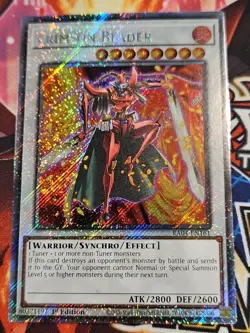 In Hand YUGIOH x1 RA04-EN161 CRIMSON BLADER - PLATINUM SECRET RARE 1st EDITION - Image 1