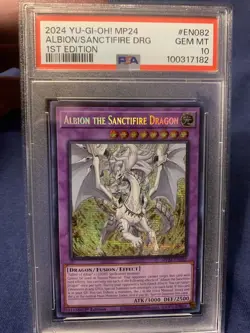 10 Yugioh! Albion the Sanctifire Dragon MP24-EN082 Prismatic Secret Rare 10 - Image 1