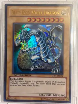 Yugioh Blue Eyes White Dragon LC01-EN004 Legendary Collection Graded BCCG 10 - Image 3