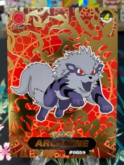 Shadow Arcanine #0059 - Gold Holo - Crystal Collection 2024 - Pokemon Card - Image 1