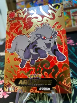 Shadow Arcanine #0059 - Gold Holo - Crystal Collection 2024 - Pokemon Card - Image 3
