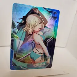 Okita Souji - SSR - Foil - Senpai Goddess Haven Story Anime Waifu Card - Image 4