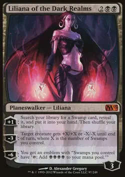 Liliana of the Dark Realms - Magic 2013 | MTG Card - Image 3