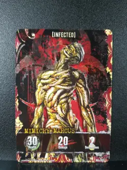 Resident Evil Deck Building Game Replacement Card Infected Mimicry Marcus Boss - Image 1