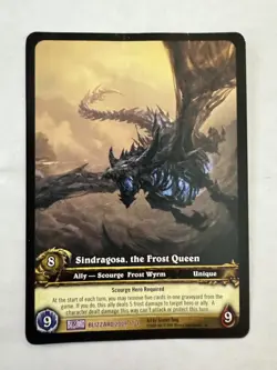 World of Warcraft WoW TCG - SINDRAGOSA THE FROST QUEEN - Foil Card - Image 1