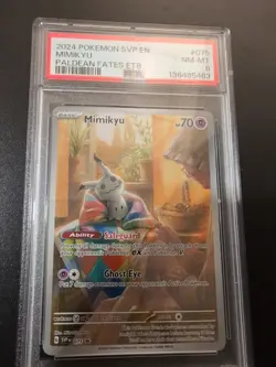 Pokemon TCG Mimikyu Scarlet & Violet Promo Card 075/Promo PSA 8 - Image 1