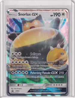 2016 Pokemon JUMBO Snorlax GX Oversized Promo Card SM05 Full Art Holo LP SEE PIC - Image 1