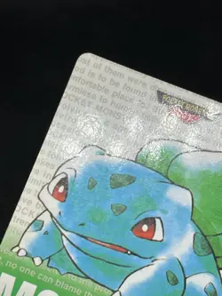 BULBASAUR NO. 001 1996 Bandai Carddass Green Japanese Pokemon Card - Image 4