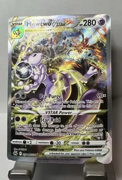 Mewtwo VSTAR Crown Zenith: Galarian Gallery Ultra Rare Card #GG44/GG70 - NM! - Image 2