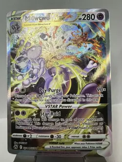 Mewtwo VSTAR Crown Zenith: Galarian Gallery Ultra Rare Card #GG44/GG70 - NM! - Image 3