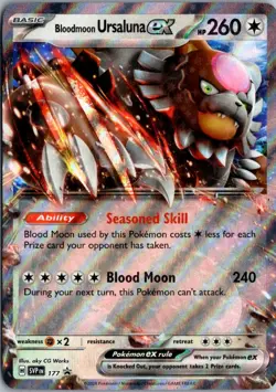Bloodmoon Ursaluna ex Promo SV: Scarlet & Violet Promo Cards 177 NM Pokemon - Image 1