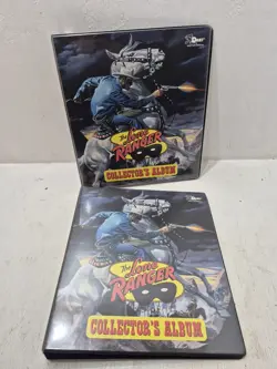 Lot of 2 Vintage The Lone Ranger Collector's Album 3 Ring Binder for Cards Dart - Image 1