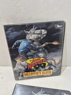 Lot of 2 Vintage The Lone Ranger Collector's Album 3 Ring Binder for Cards Dart - Image 3