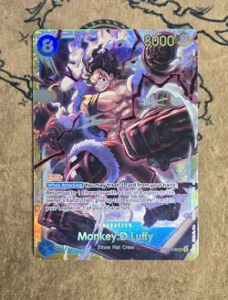 One Piece Card Game Monkey.D.Luffy OP11-118 Secret Rare NM English - Image 1
