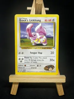 Brock's Lickitung 41/132 REGULAR Pokemon Card WOTC Gym Heroes Uncommon - Image 1