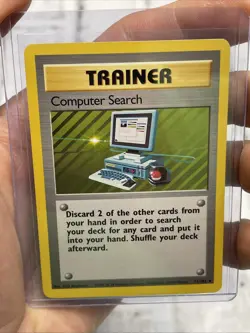 Computer Search Base Set Rare Pokemon Card 71/102 NM Vintage Vtg Nintendo TCG - Image 1
