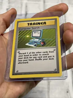 Computer Search Base Set Rare Pokemon Card 71/102 NM Vintage Vtg Nintendo TCG - Image 2